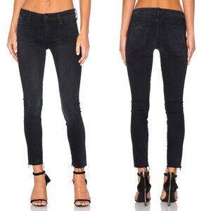 MOTHER The Looker Ankle Fray Blackbird Jeans Size 25